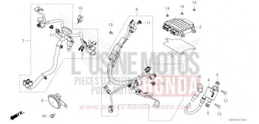 FAISCEAU SECONDAIRE/BOBINE D'ALLUMAGE SH125ADL de 2020